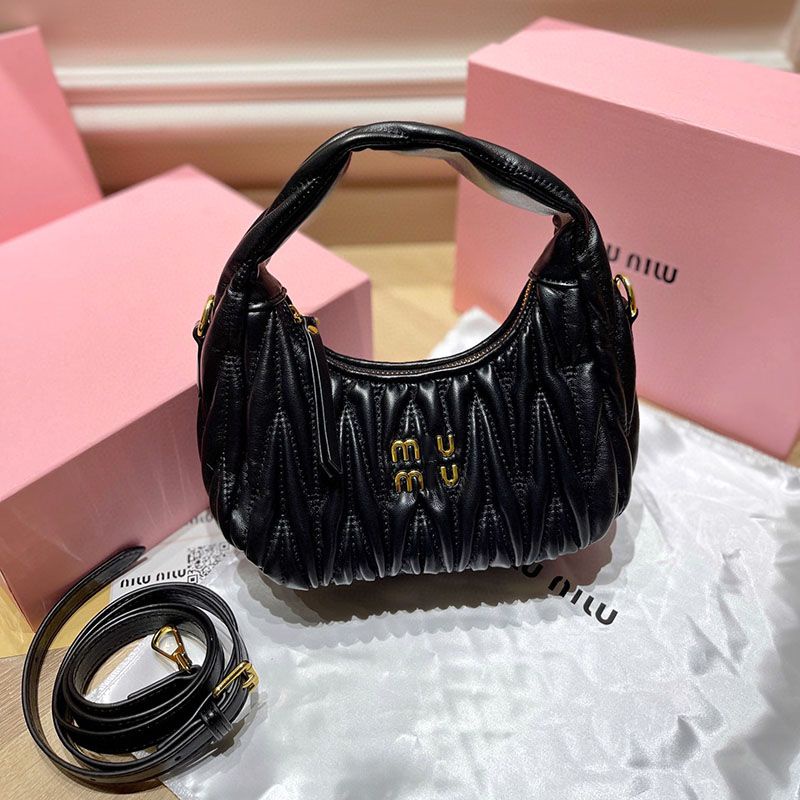 VIUK MIU MIU 2023 new fashion portable women's bag pleated bag cloud bag shoulder crossbody all-match Korean style underarm bag