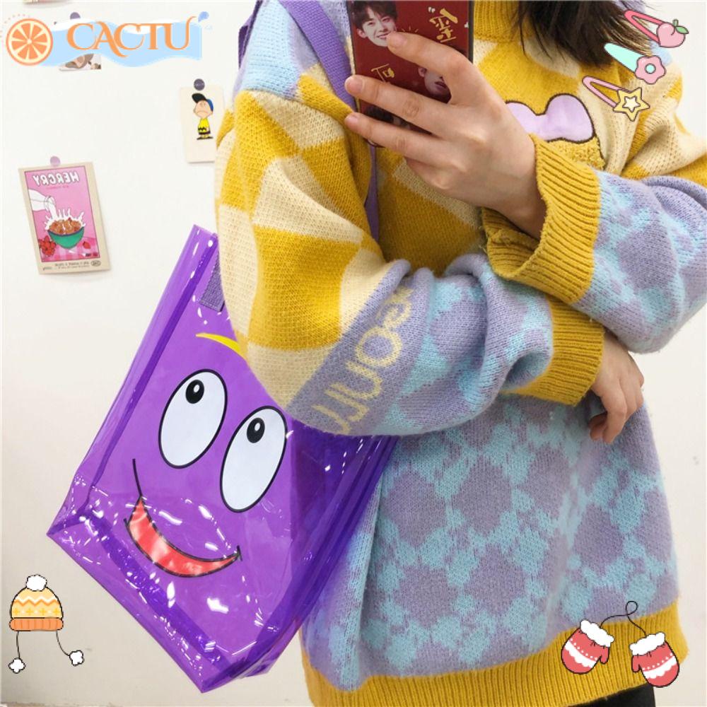 CACTU Túi Đeo Chéo Trong Suốt Thời Trang Mùa Hè