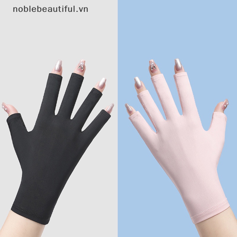 1 Đôi Găng Tay Chống Tia UV Bảo Vệ Móng Tiện Dụng