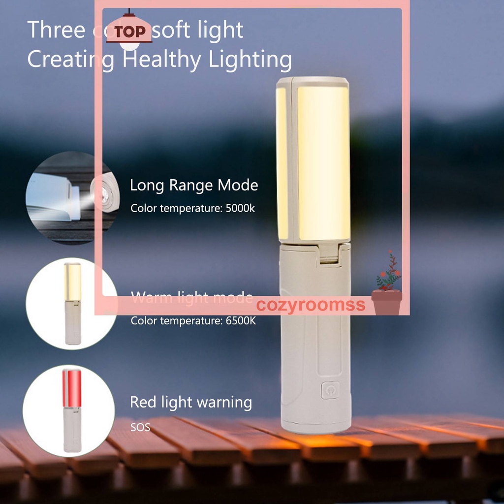 Đèn Cắm Trại 3 Chế Độ Sáng 30-720LM