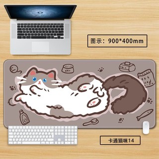 Cute Mouse Pad Cartoon Gaming Game Computer Keyboard Pad Thickened Non-slip Desk Pad Office Home Student Dormitory