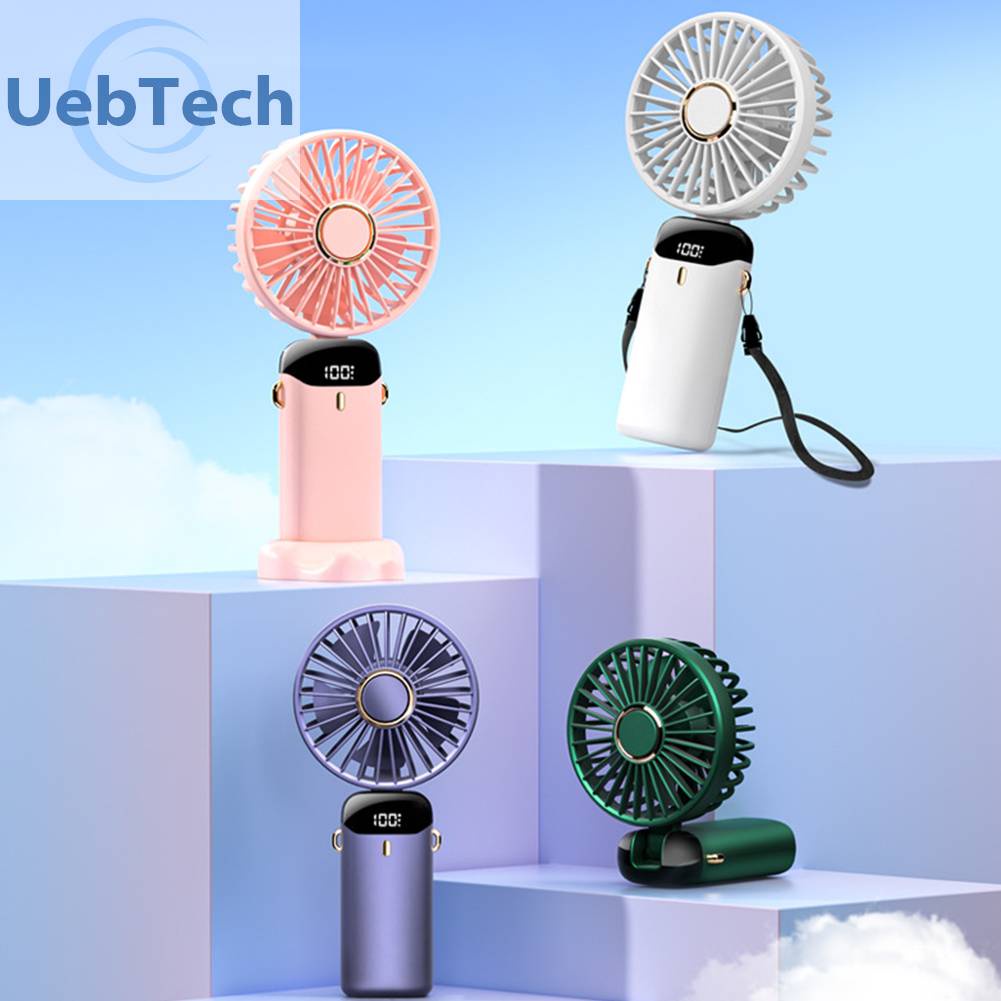 Quạt Làm Mát Mùa Hè Cầm Tay Di Động Có Dây Đeo Cổ Cho Nhà Ở