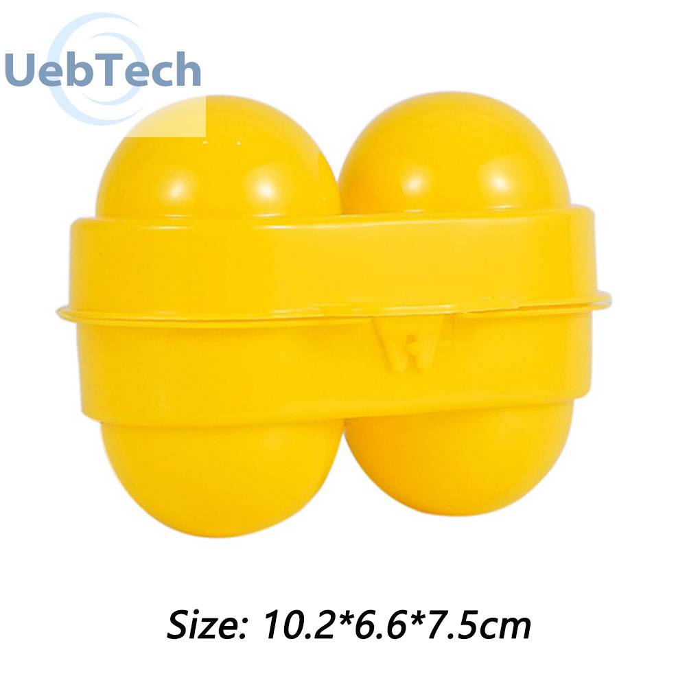 Hộp Đựng Trứng 2 Ngăn Màu Vàng Dùng Đi Cắm Trại