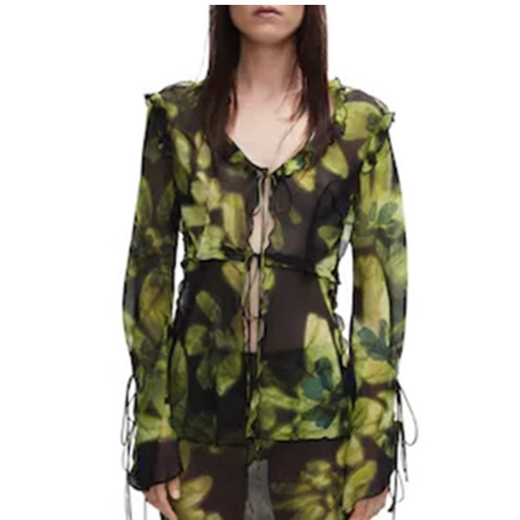 Áo Sơ Mi Zara 23 Phong Cách Pháp Eo Hẹp + Chân Váy Eo Cao Dáng Ôm Thời Trang Mùa Hè