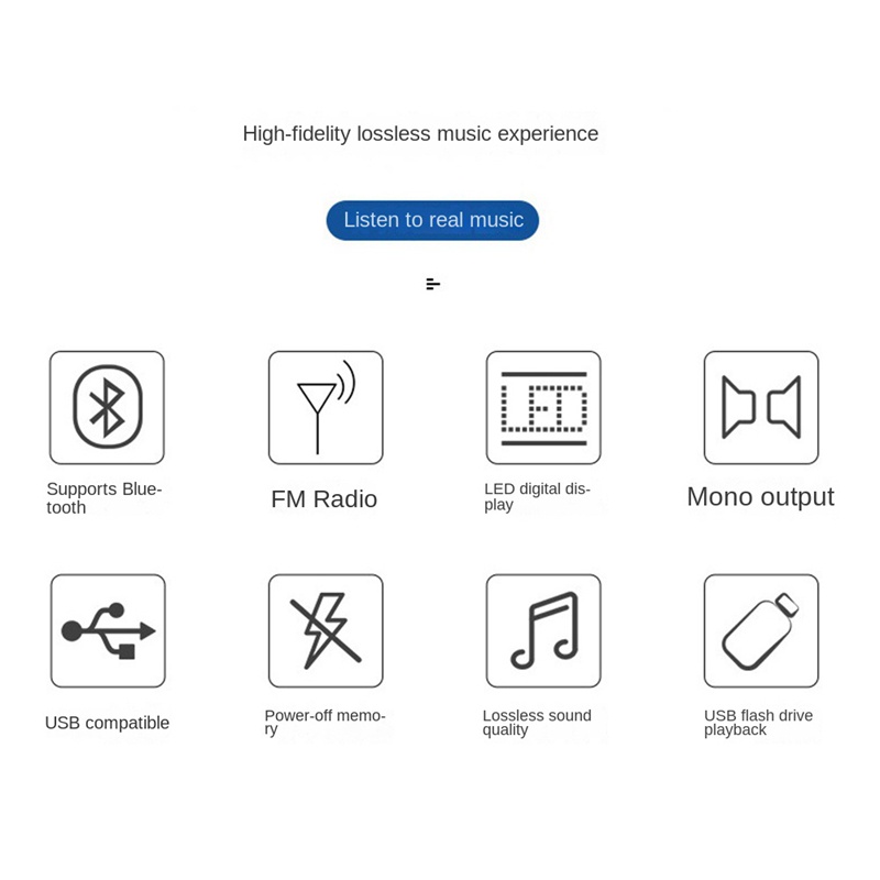 1 Máy Nghe Nhạc mp3 mp3 bluetooth Không Mất Dành Cho Xe Tải Xây Dựng