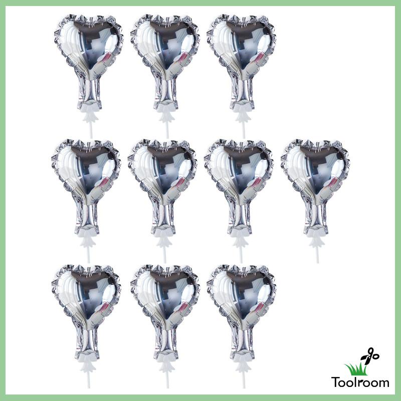 10 Bong Bóng Foil 5inch Dùng Trong Trang Trí Tiệc Cưới, Kỷ Niệm