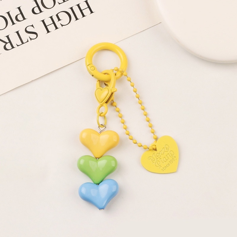 Móc Khóa Hình Trái Tim Chất Liệu Resin Cho Nữ