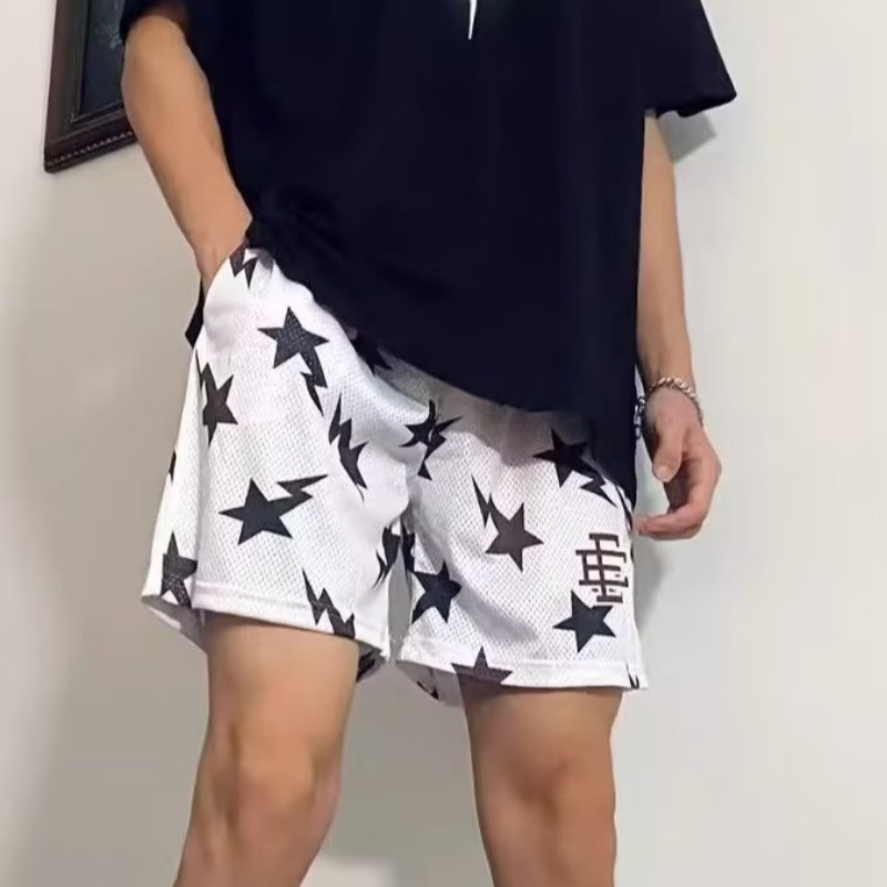 Quần Short Bóng Rổ In Hình Ngôi Sao Phong Cách Hip Hop Mỹ 7 Màu Tùy Chọn