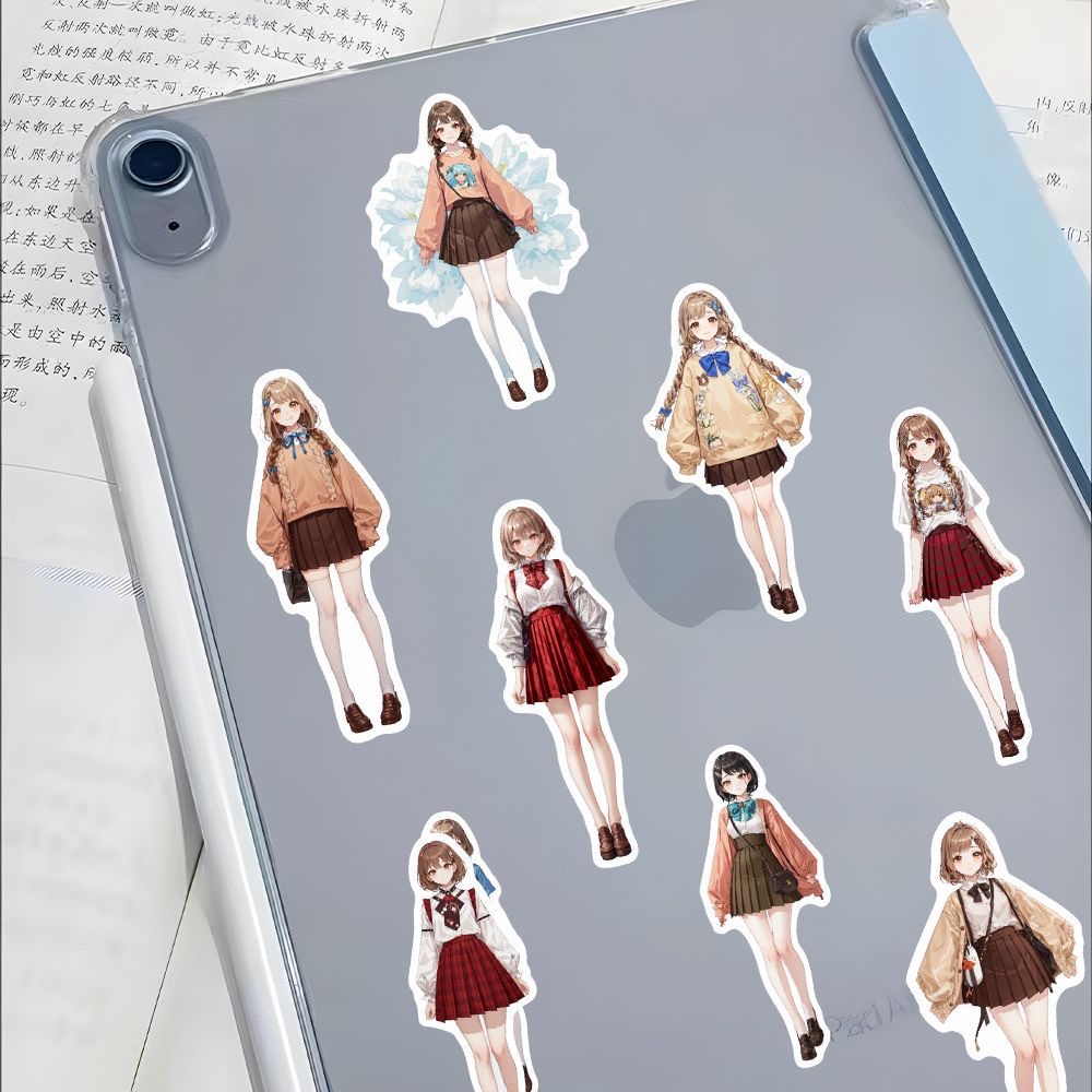 Set 48 Sticker Hình Cô Gái anime Ngọt Ngào