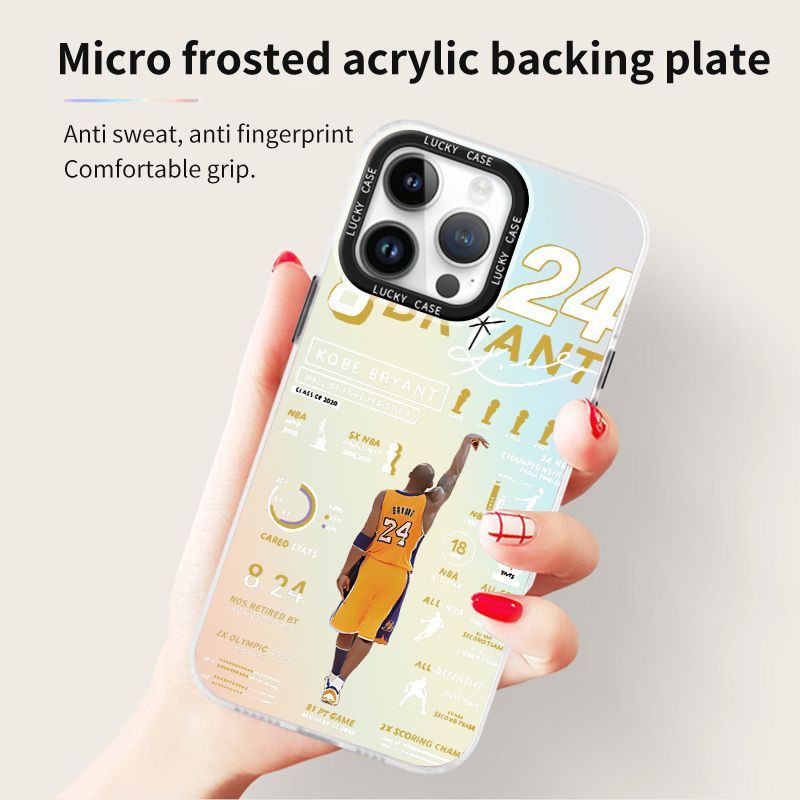 Ốp Điện Thoại Màu Trơn Laser In Chữ TUSA Kobe IMD1314 Cho Iphonexr12678Plus