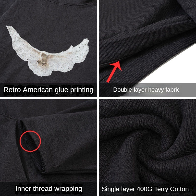 Thương Hiệu Mới Áo Hoodie Kanye YZY Chung Ba Tầng Phong Cách Đường Phố Mỹ Cao Cấp Cho Nam Và Nữ