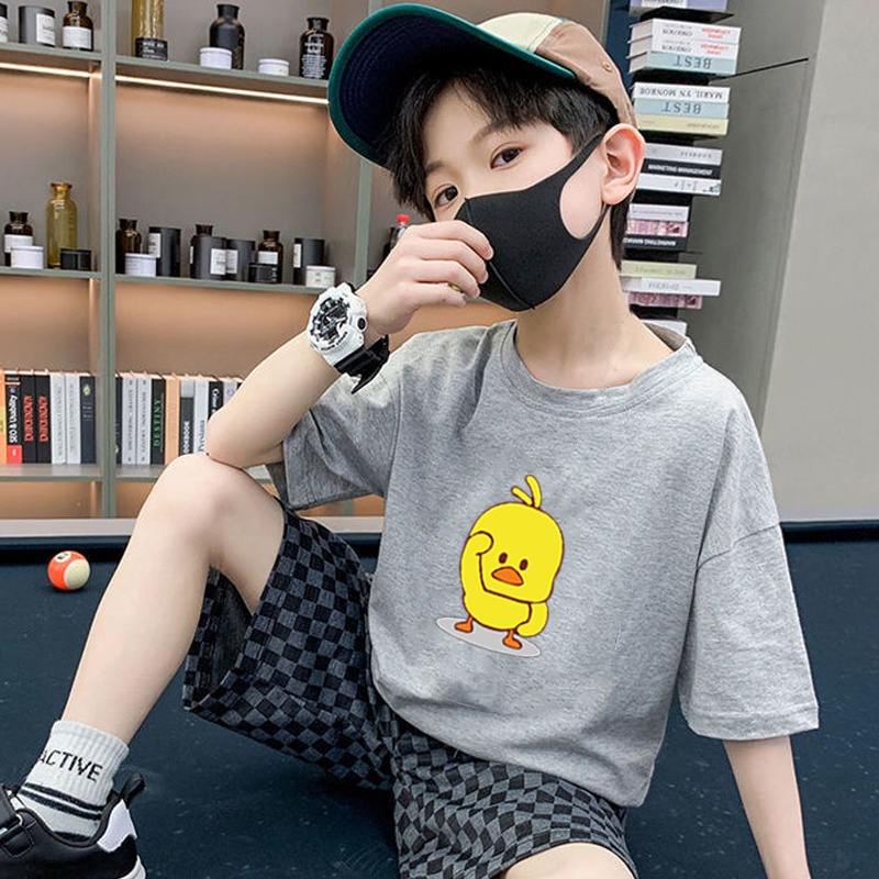 Mới Áo Thun 100% Cotton Tay Ngắn Unisex Cho Bé