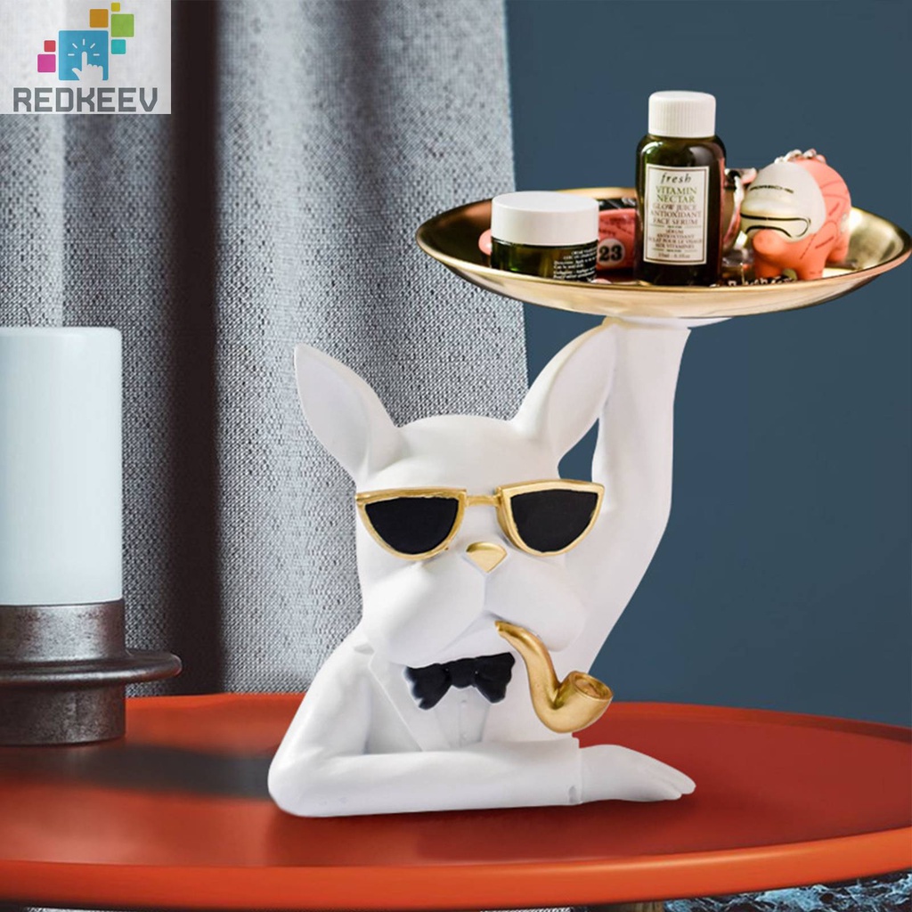 Tượng Chó Bull Bằng Nhựa Resin Trang Trí Lối Vào Chìa Khóa