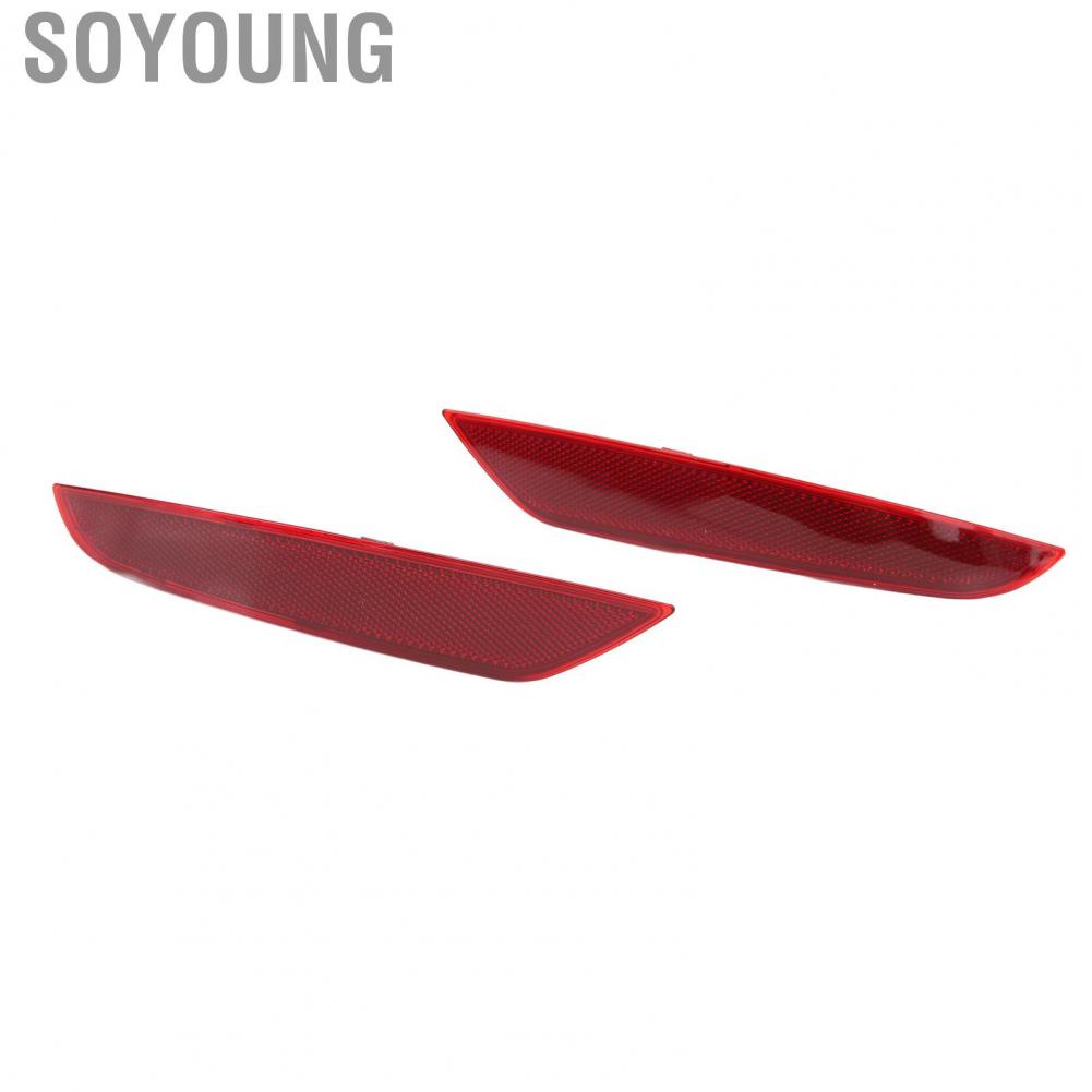 Soyoung Rear Bumper Reflector 5K0945106F Left Right Red for VW MK6 Hatchback 2009-2013  Strip Light