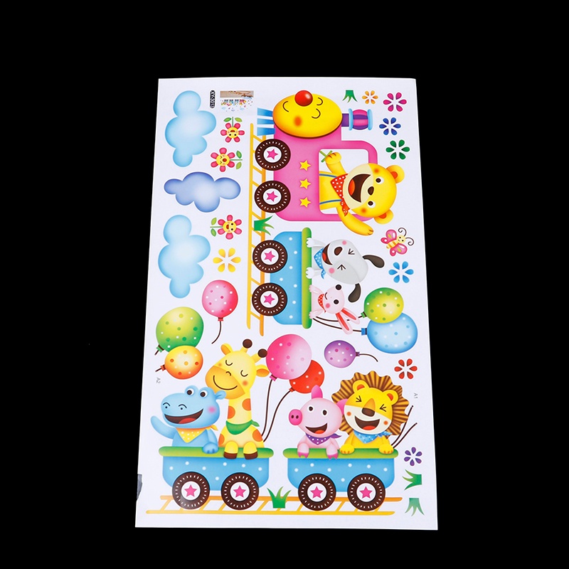 Miếng Dán Tường Hình Tàu Lửa / Động Vật Độc Đáo Trang Trí Nhà Cửa DIY Vn VN