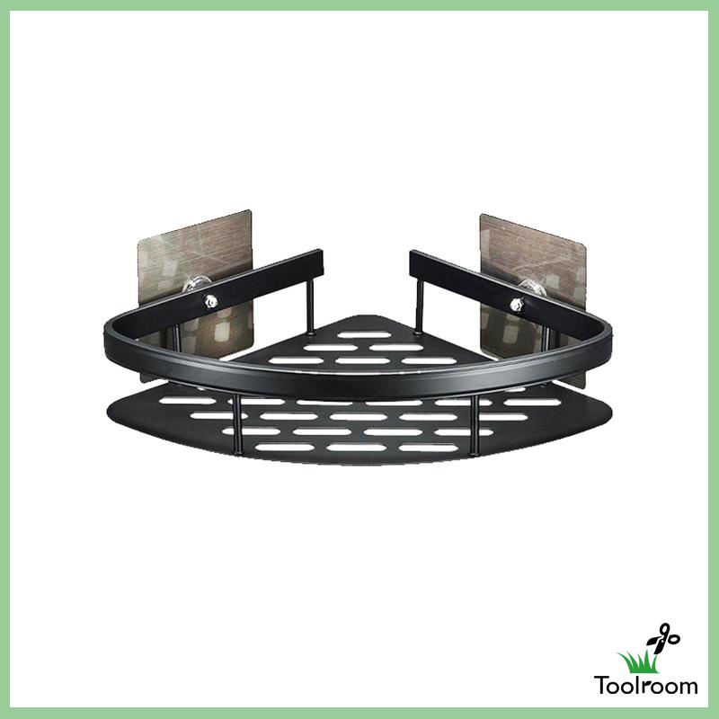 Giá Đỡ Đựng Đồ Dùng Gắn Góc Tường Không Cần Khoan Tiện Dụng Cho Nhà Tắm / Khách Sạn