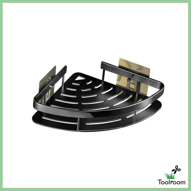 Giá Đỡ Đựng Đồ Dùng Gắn Góc Tường Không Cần Khoan Tiện Dụng Cho Nhà Tắm / Khách Sạn