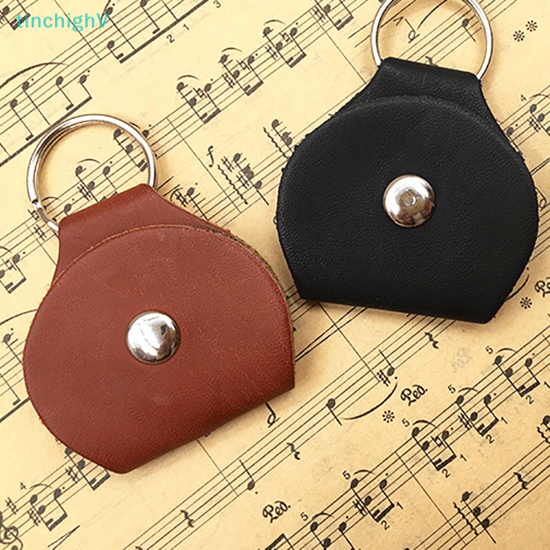 Túi Da Đựng Miếng Gảy Đàn Guitar Gắn Móc Khóa Tiện Dụng