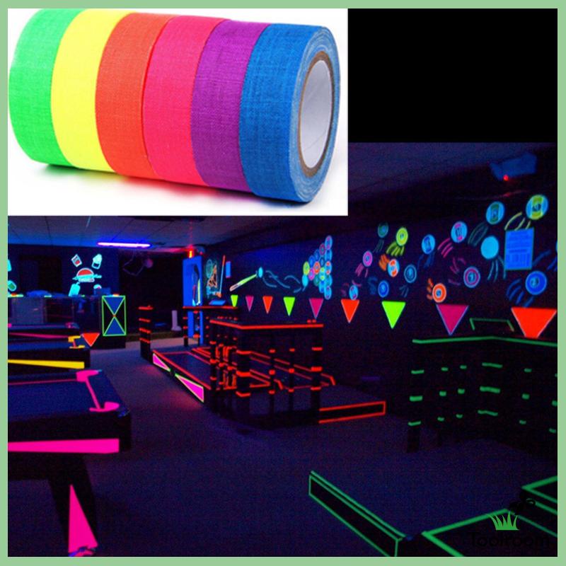 Băng Keo Vải Màu Đen Huỳnh Quang Bản Rộng Không Cặn