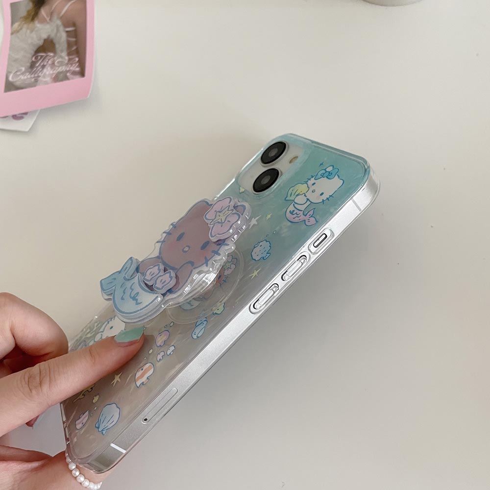 Ốp Điện Thoại Cứng Họa Tiết Nàng Tiên Cá Cho IPhone 11 12 12Pro 12ProMax 13 13Pro 13ProMax 14 14Pro 14ProMax