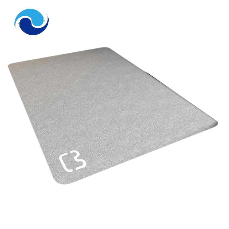 Thảm Chùi Chân Siêu Thấm Nước, Chống Trượt, Màu Xám Dùng Cho Nhà Tắm