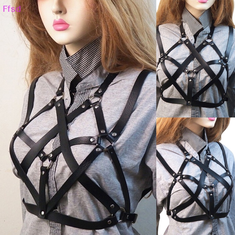 {Ffsd} Dây Đai Ngực Bằng Da Rỗng Hóa Trang Câu Lạc Bộ Đêm Cho Nữ * Bán Chạy