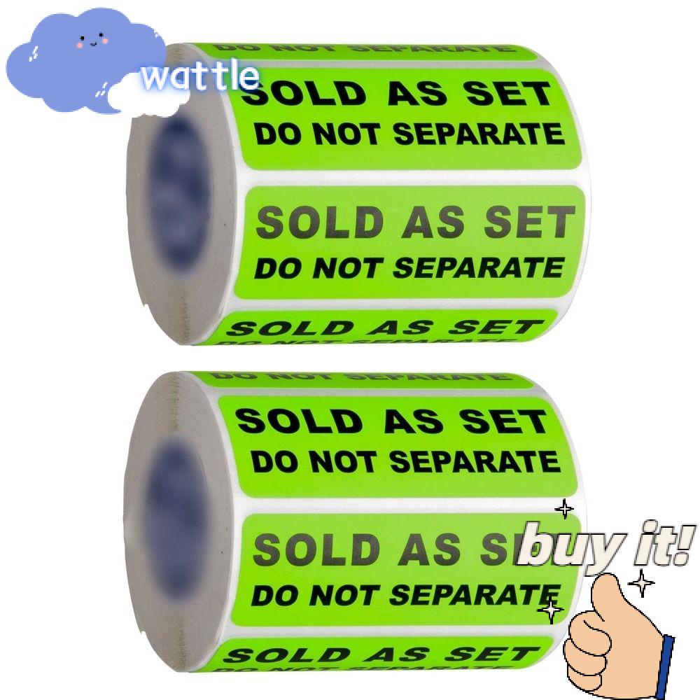 WATTLE Bán Như Một Bộ Nhãn Dán Tự Dính Đóng Gói Màu Xanh Lá Huỳnh Quang Không Riêng Biệt Dành Cho Văn Phòng