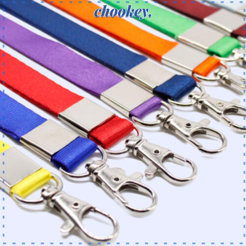 CHOOKEY Bộ 10 Dây Treo Thẻ Tên Kèm Móc Khóa Xinh Xắn