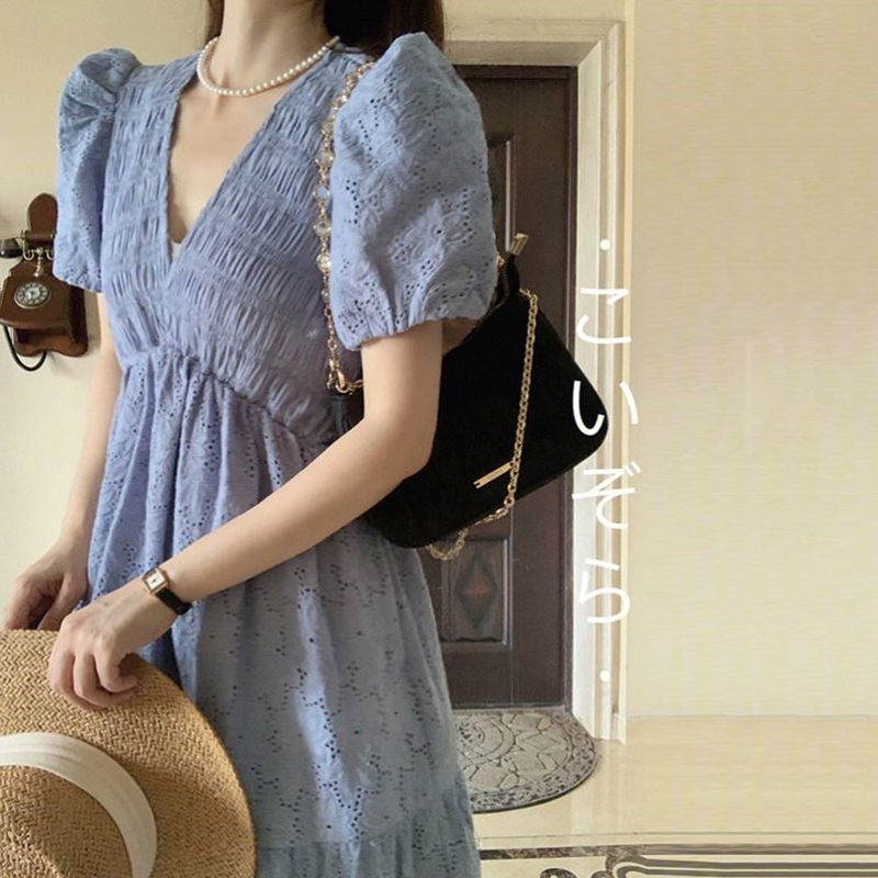 Hàng Có Sẵn Đầm Chữ A Cao Cấp Ôm Dáng Phong Cách Hàn Quốc Thanh Lịch Mùa Hè 2023