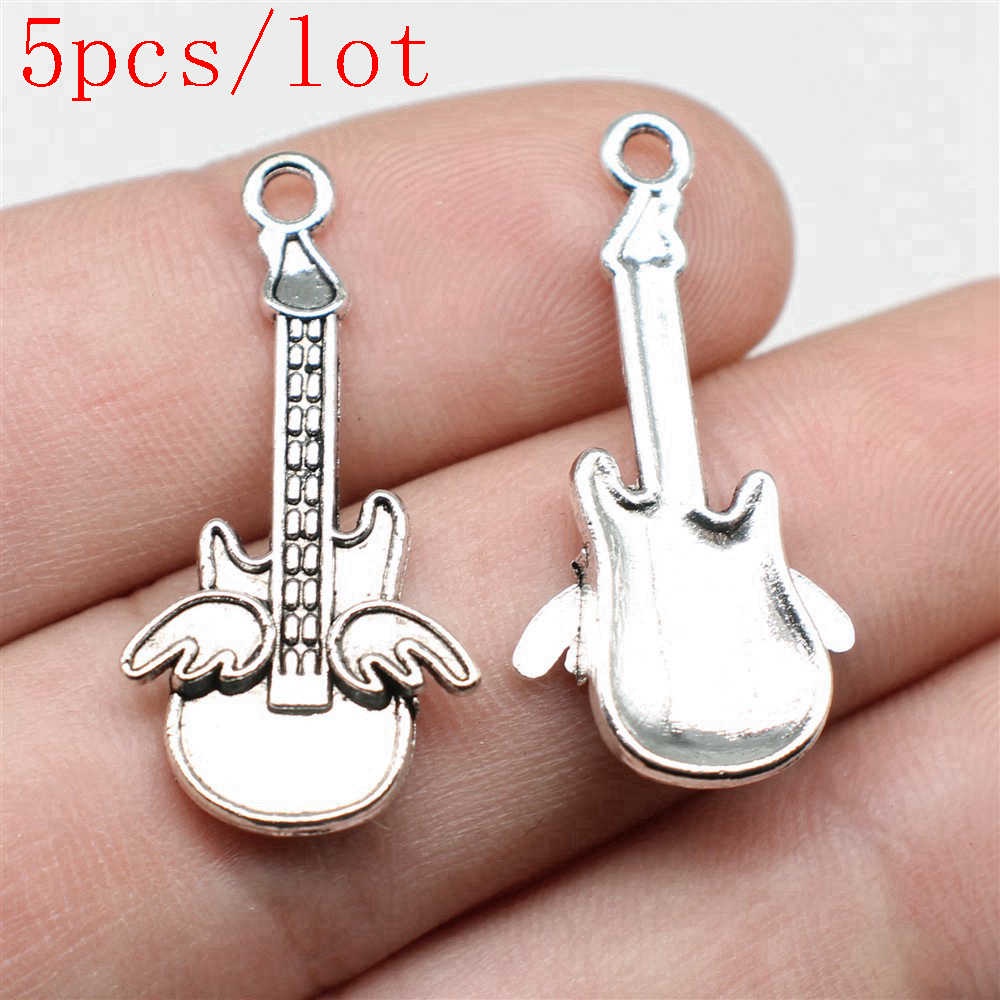 Mặt Dây Chuyền Hình Đàn Guitar Bằng Sợi Đay Diy