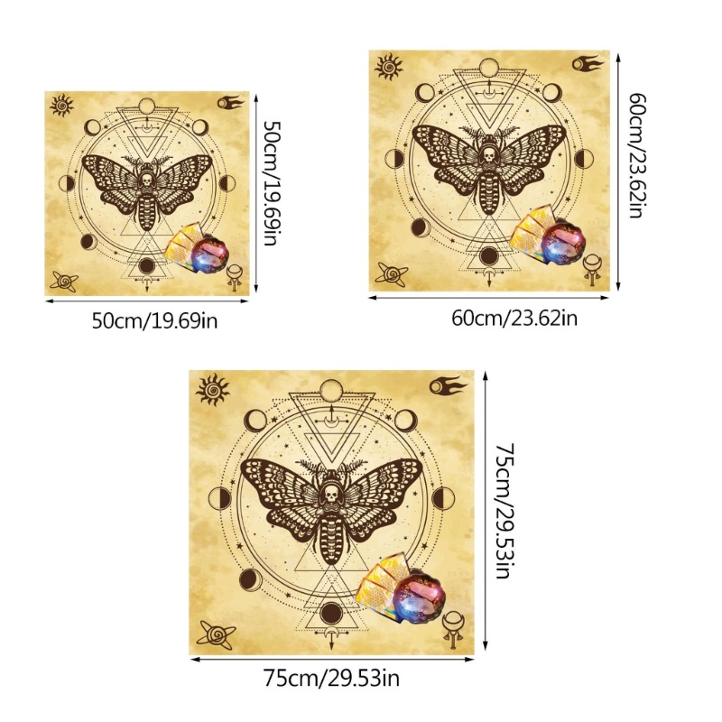 Khăn Trải Bàn Thẻ Bài Tarot Hình Mặt Trăng