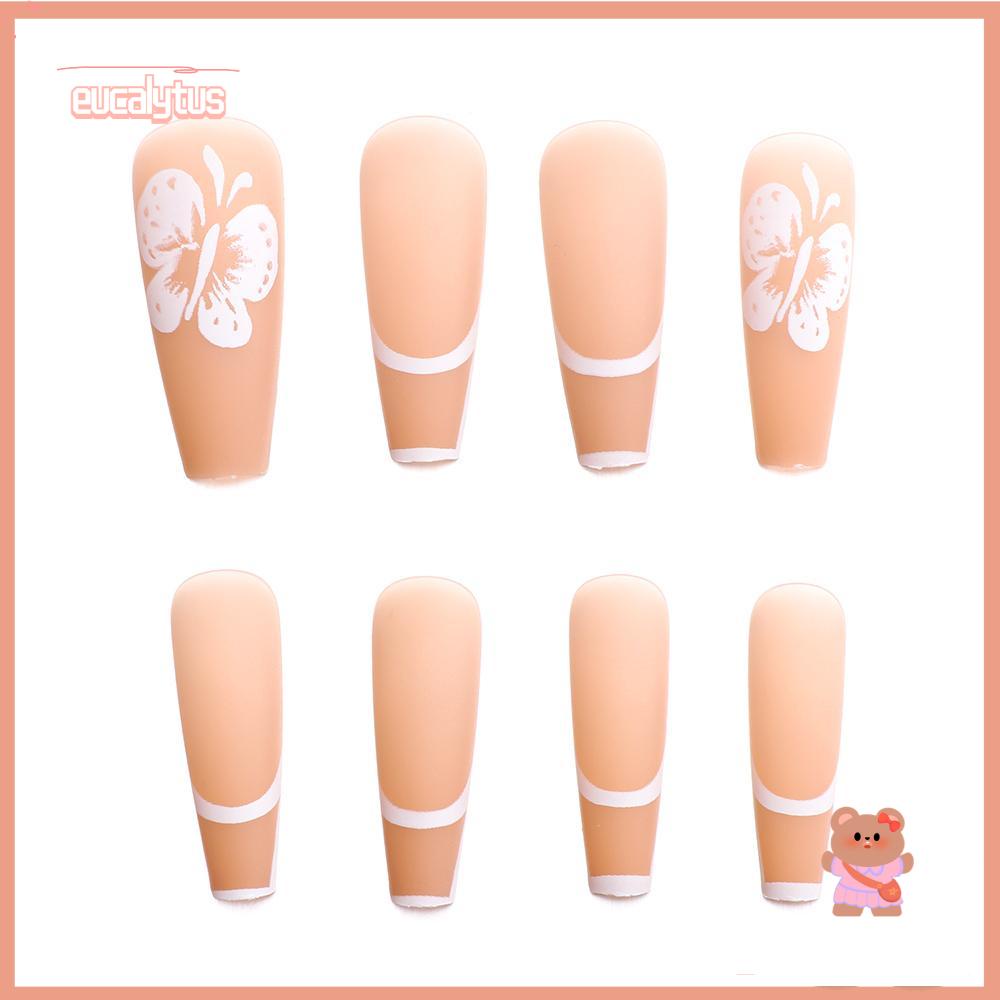 EUTUS Hộp 24 Móng Tay Giả Hình Bướm