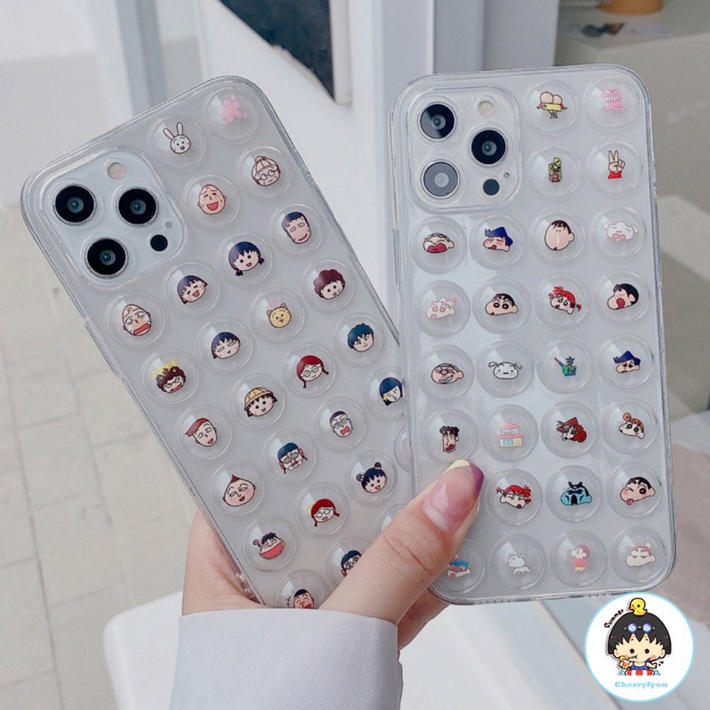 Ốp Điện Thoại TPU Dẻo Họa Tiết Hoạt Hình Maruko-chan Chống Sốc Cho IPhone 14 13 12 11 Pro Max X XR 8 7 Plus