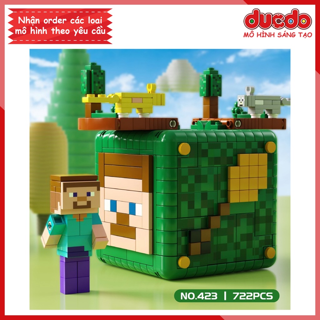 LW 423 Lắp ghép Minecraft chiếc hộp bí mật - Đồ chơi Xếp hình Mô hình