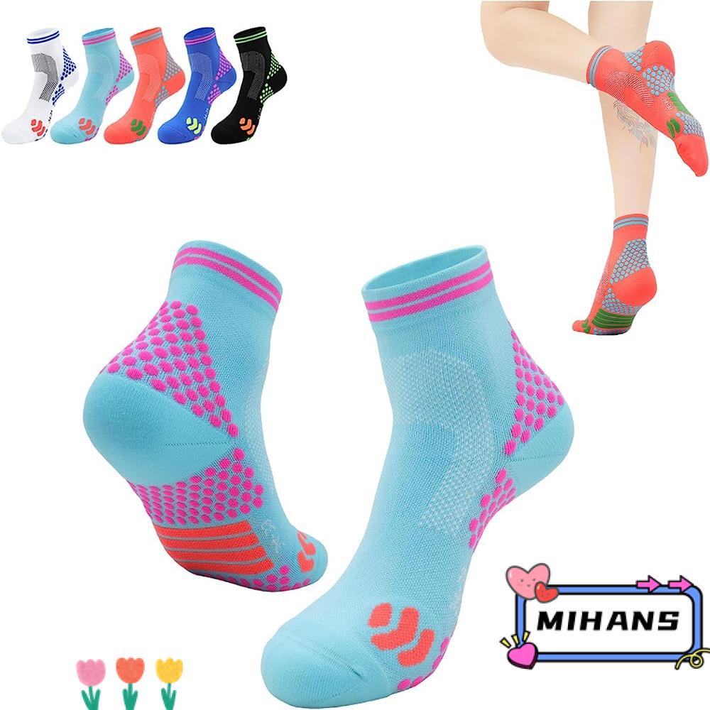 MIH Vớ Cotton Nén Co Giãn Nhiều Màu Chống Mệt Mỏi Hỗ Trợ Gót Chân