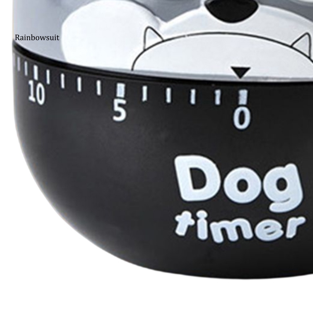 Đồng Hồ Hẹn Giờ Cơ Khí Không Cần Pin 60 Phút Hình Chú Chó Hoạt Hình Cho Nhà Bếp