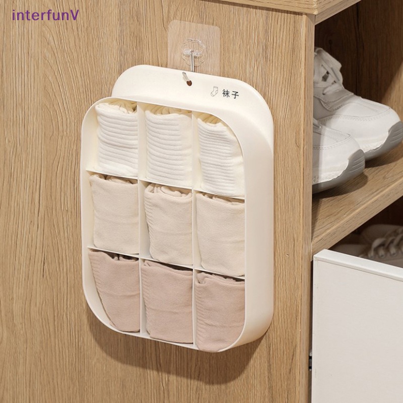 Hộp Đựng Vớ / Đồ Lót Gắn Tường Tiết Kiệm Không Gian Tiện Dụng