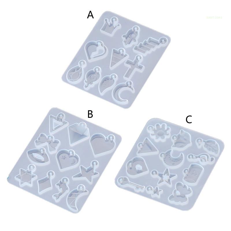 Khuôn Silicone Làm Bông Tai / Chìa Khóa / Ngôi Sao / Mặt Trăng Phong Cách Boho