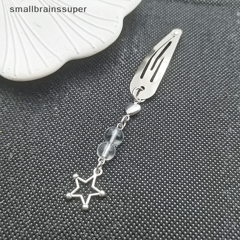 Kẹp Tóc Nhỏ Hình Ngôi Sao / Trái Tim Rỗng Y2K Bằng Kim Loại Thời Trang Cho Nữ SBS