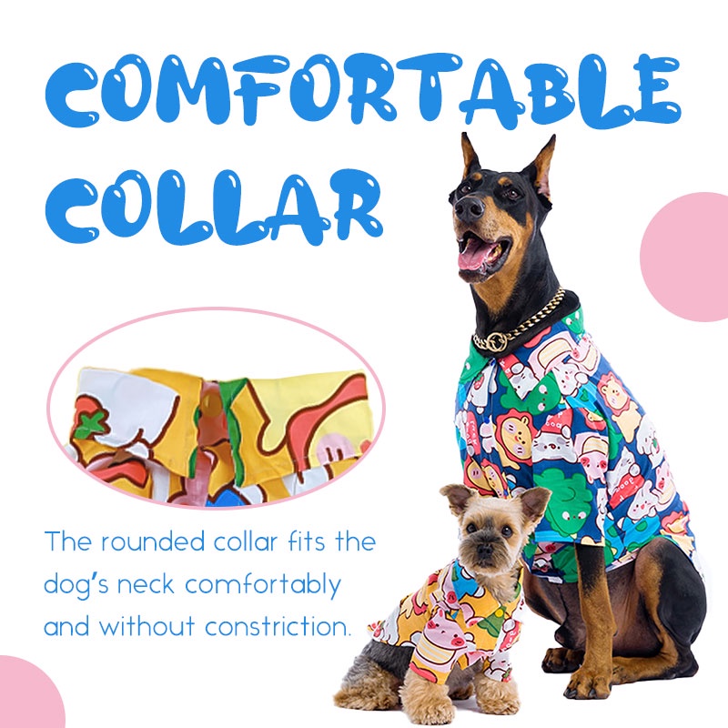 HamshMoc Áo Mềm Nhẹ Thoáng Khí In Họa Tiết Hamsa Dễ Thương Thời Trang Mùa Hè Cho Cún Cưng