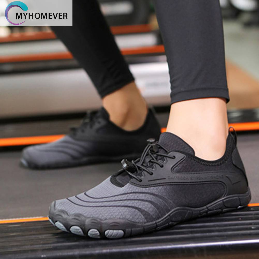 1 Đôi Giày Đi Biển Buộc Dây Thiết Kế Thoát Nước Unisex