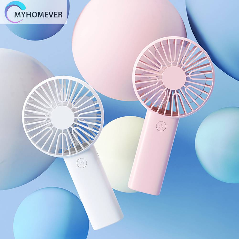 Quạt Mini Cầm Tay 3 Tốc Độ Kèm Sạc USB Tiện Dụng Chất Lượng Cao
