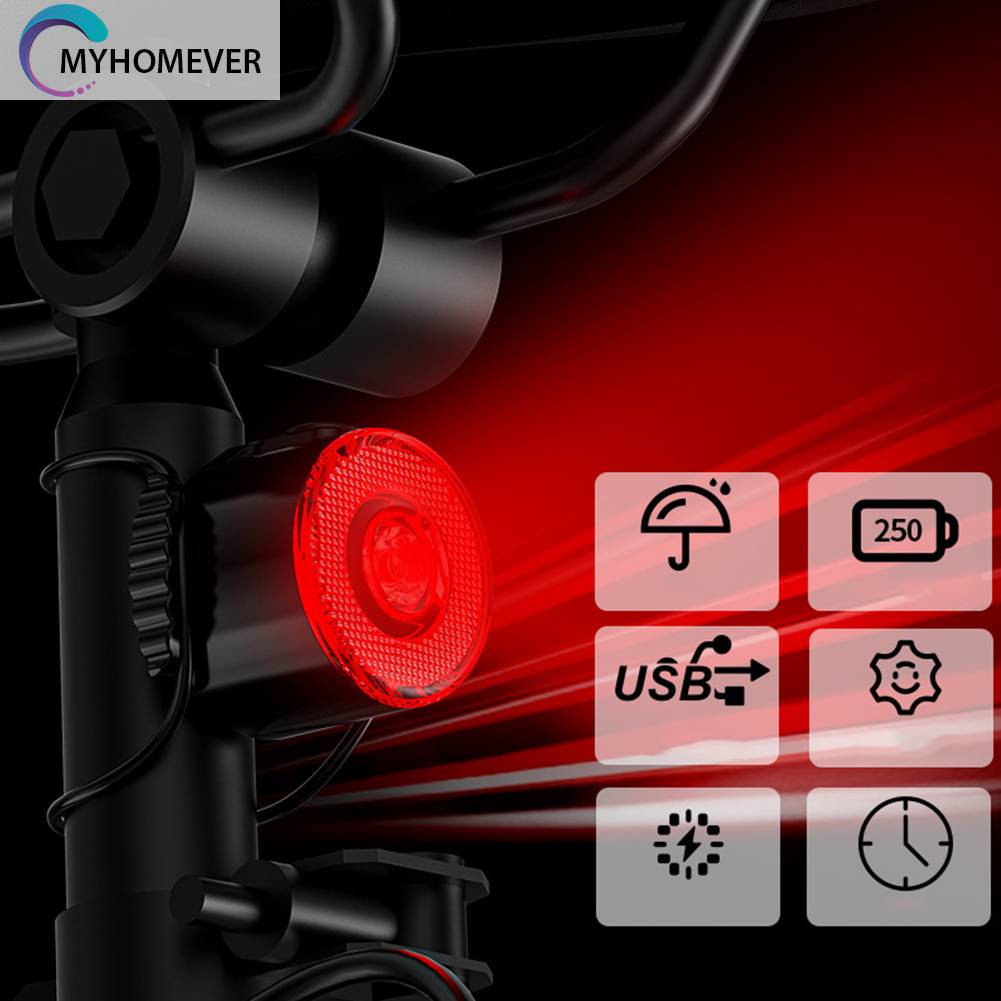 Đèn LED Chiếu Hậu Cho Xe Đạp 30LM 250mAh 7 Chế Độ Sáng, Chống Thấm Nước