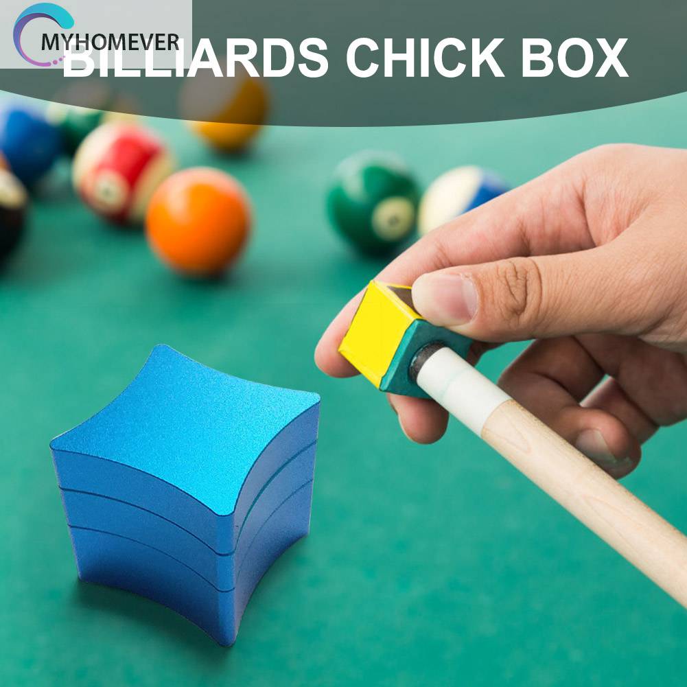 Hộp Phấn Đánh Bida Kim Loại 3 Tầng Siêu Bền Tiện Dụng