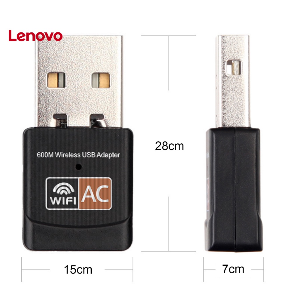Thẻ Mạng Hoa Hướng Dương Tích Hợp Ăng Ten Băng Tần Kép AC 600Mbps 5.8G 2.4G USB WiFi Cho Máy Tính