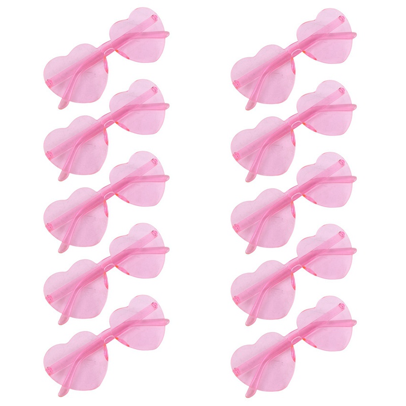 Kính Mát Hình Trái Tim Một Mảnh Trong Suốt Cho Nữ