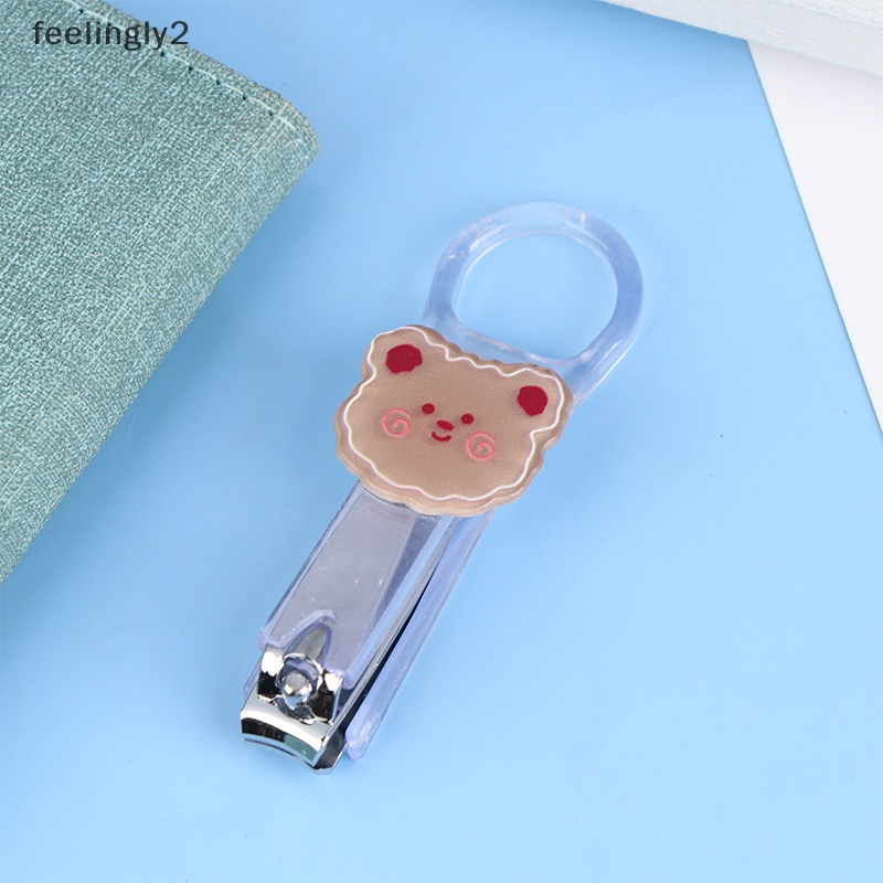 [Hàng Có Sẵn] Kềm Cắt Móng Tay Móng Chân Trong Suốt Không In Họa Tiết Hoạt Hình Dễ Thương (F)