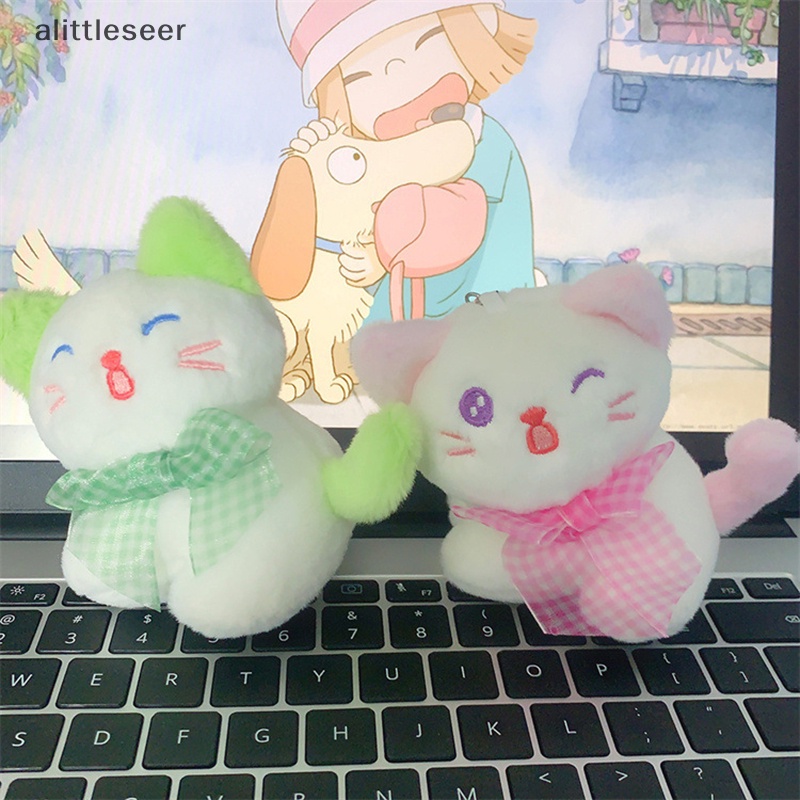 Móc Khóa Hình Mèo Nhồi Bông 12CM Mềm Mại Đáng Yêu