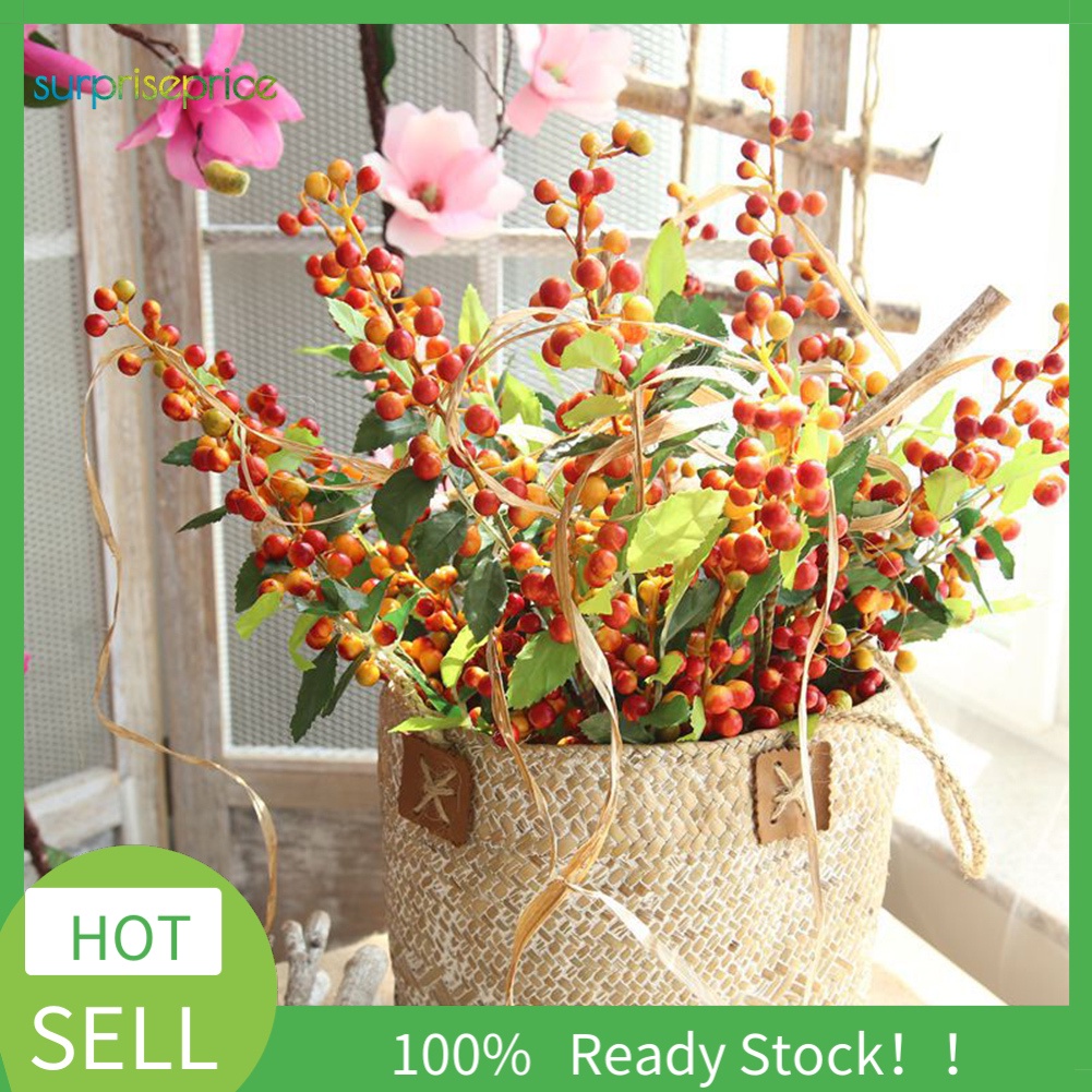 Cành Lá Xanh Nhân Tạo Trang Trí Nhà Cửa / Tiệc Cưới