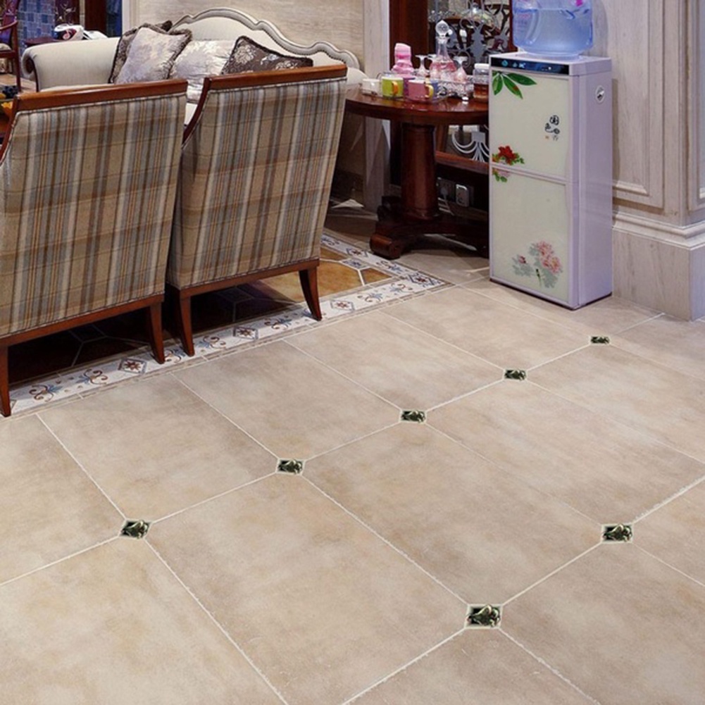 Set 10 Miếng Dán Sàn Nhà Bằng PVC Chống Thấm Nước